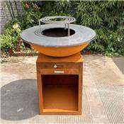 Brazier Ø85cm corten steel