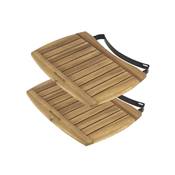 X-Large BIG GREEN EGG Acacia Wood Shelves