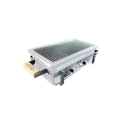 Osaka Shichirin Grllr white rectangular table grill
