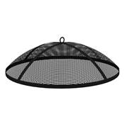 Steel spark screen black for firepit Jack 75 