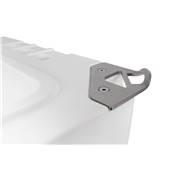 Locking plate with bottle opener for icebox