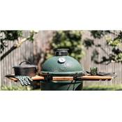 Large BIG GREEN EGG Acacia Wood Shelves