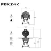 Pit Boss Kamado Grey PBK24