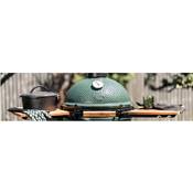 Large BIG GREEN EGG Acacia Wood Shelves