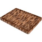 Teak wood chopping block L45 x W34 x H3 cm