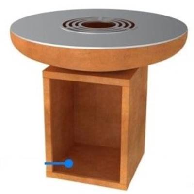 Brasero Ø80cm en Acier Corten