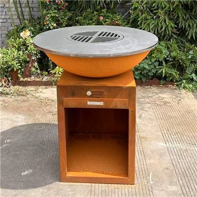 Brazier Ø85cm corten steel