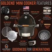 Goldens' Cast Iron Mini Kamado "Little Brother"