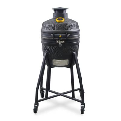 Mini kamado Grllr Ember noir mat 16 pouces