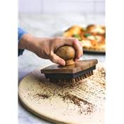 Pizza stone scrubber