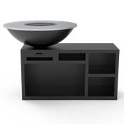 Brazier Ø100cm black finish with XL base