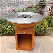 Brazier Ø100cm corten steel