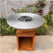 Brazier Ø100cm corten steel