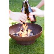 Outdoor brazier in corten steel Jack 60