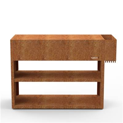 Plan de Travail Brasero Nestor Buddy en acier Corten Barbecook