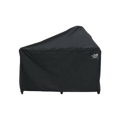 Large BIG GREEN EGG with Eucalyptus Table Cover