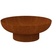 Outdoor brazier in rusty corten steel Jack 100 cm