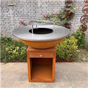 Brazier Ø100cm corten steel