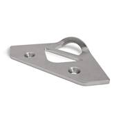 Locking plate with bottle opener for icebox