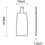 Teak serving board L48 x W19 x H1,8 cm