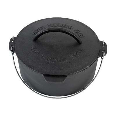 2XL/XL/L/M BIG GREEN EGG Cast Iron Dutch Oven 52L