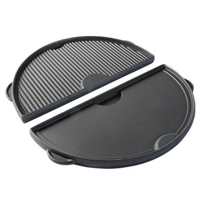 Large BIG GREEN EGG Half Cast Iron Griddle