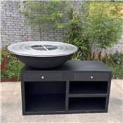 Brazier Ø100cm black finish with XL base