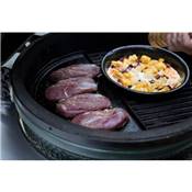 Large BIG GREEN EGG Half Cast Iron Griddle