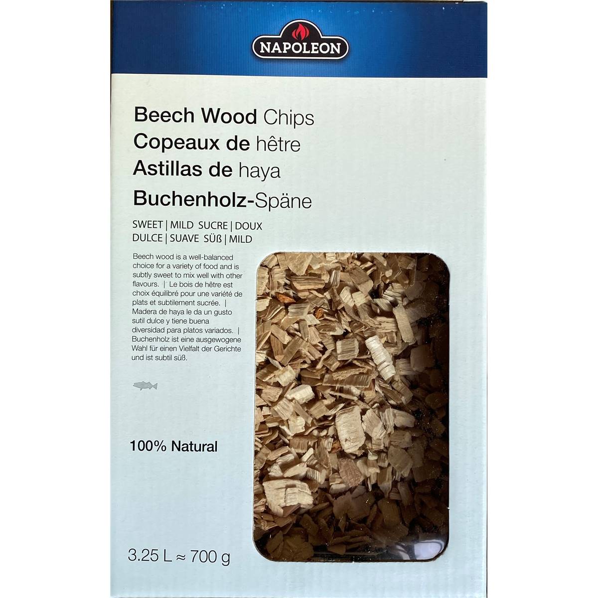 BEECH WOOD CHIPS 700g BarbecueFrance